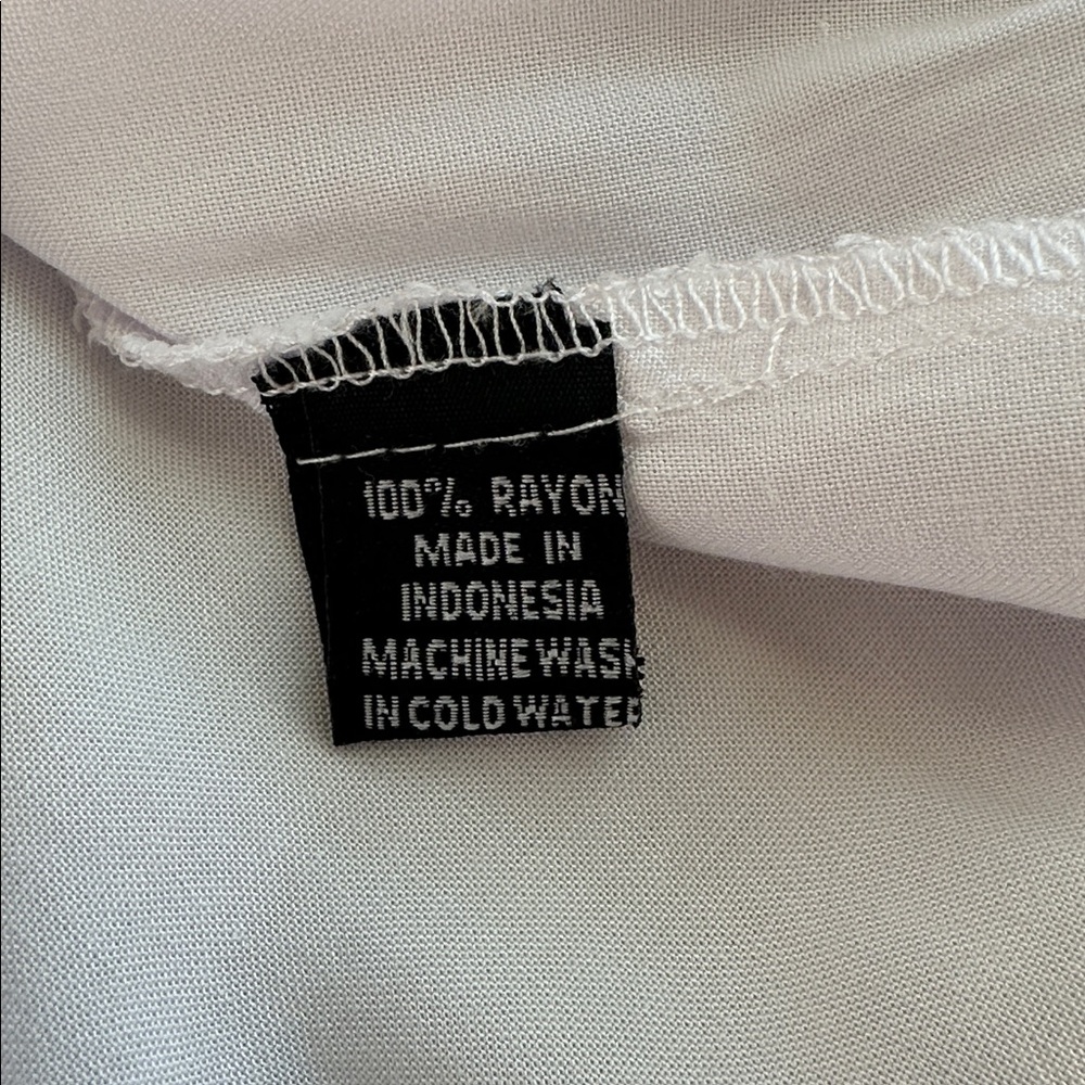 Back from Bali Elegant White Swim Cover-Up Size Large. - Picture 14 of 15